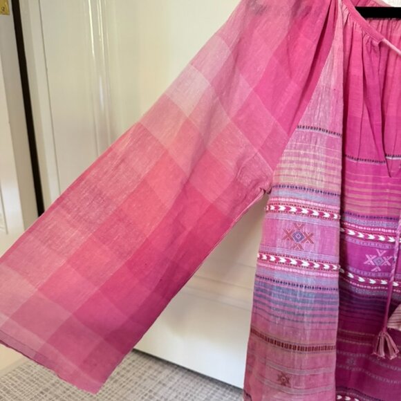 V de Vinster pink cotton blouse. Size medium. - Picture 5 of 10